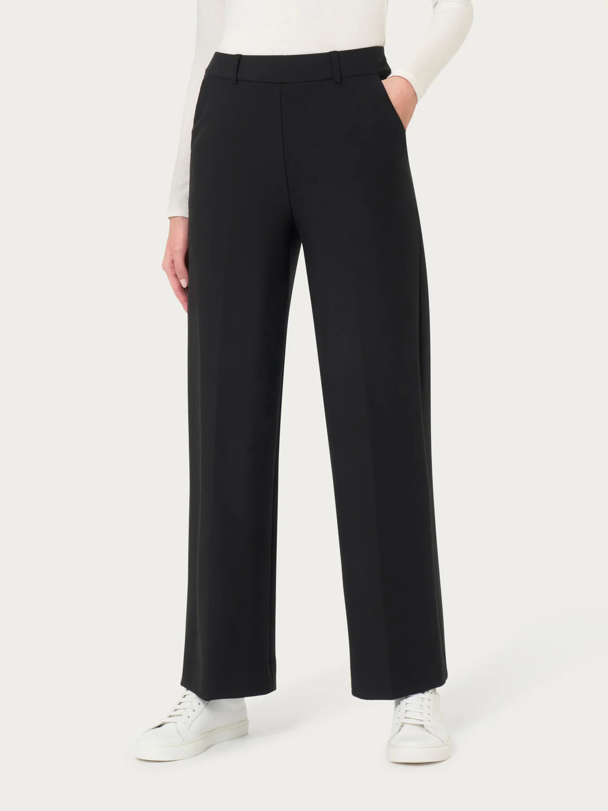 Pantalone Ampio alla Caviglia-Cropped Wide - immagine 4