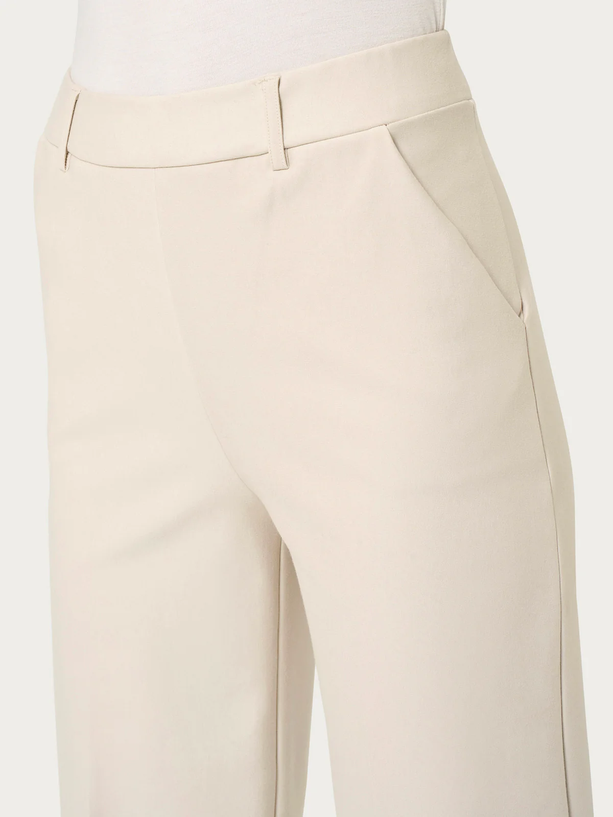 Pantalone Ampio alla Caviglia-Cropped Wide - immagine 3