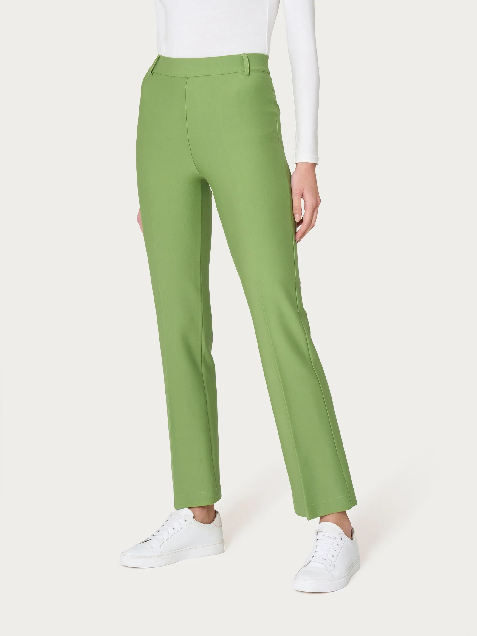 Pantalone Flare Alla Caviglia-Ragno