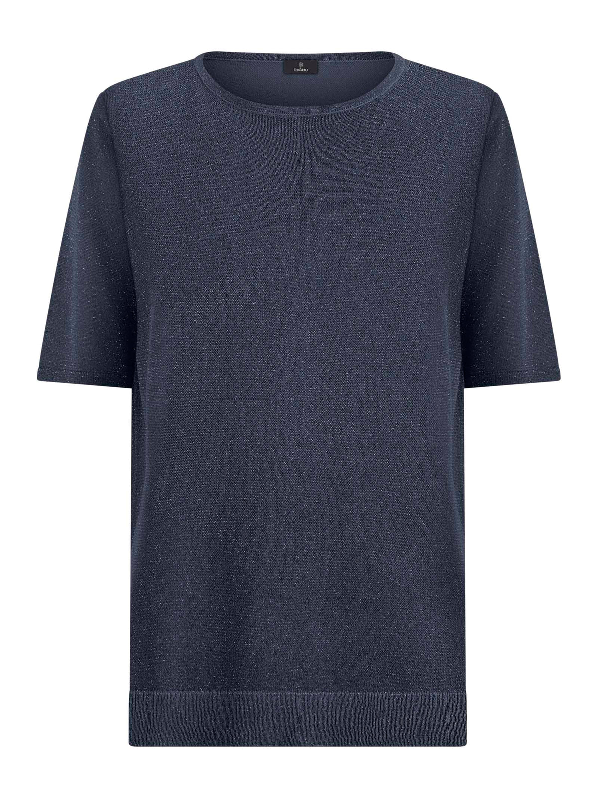Maglia girocollo in Crêpe Lurex-Ragno