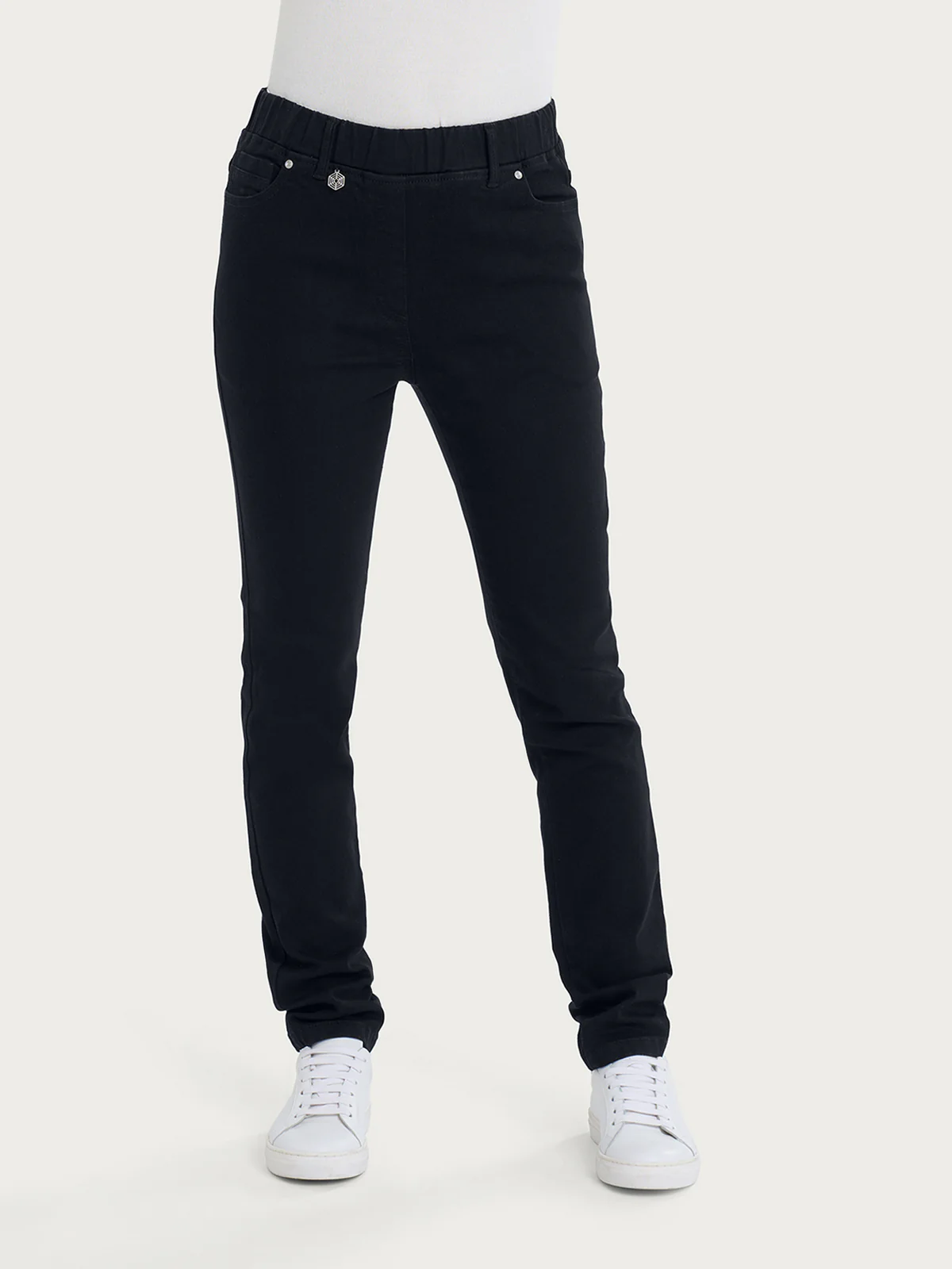 Jeans 5 tasche in Super Denim - Nero - RAGNO