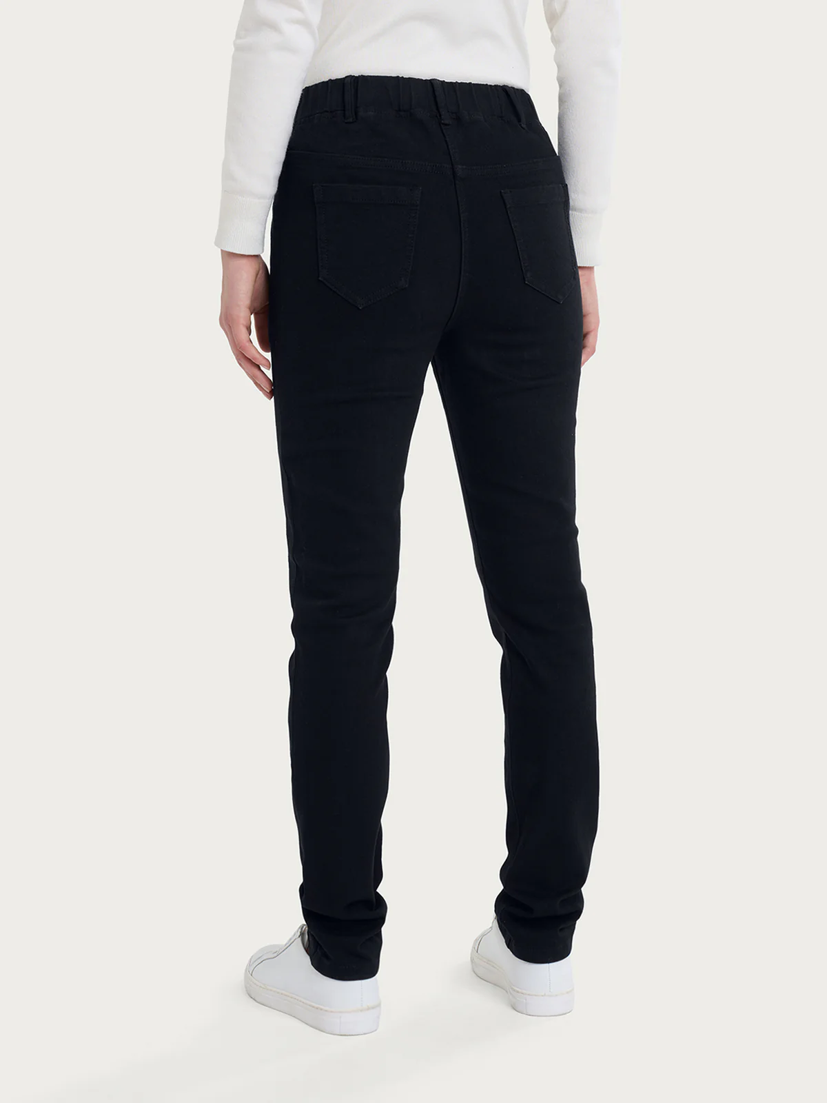 Jeans 5 tasche in Super Denim - Nero - RAGNO - immagine 2