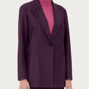 Blazer over destrutturato in tessuto compact- RAGNO