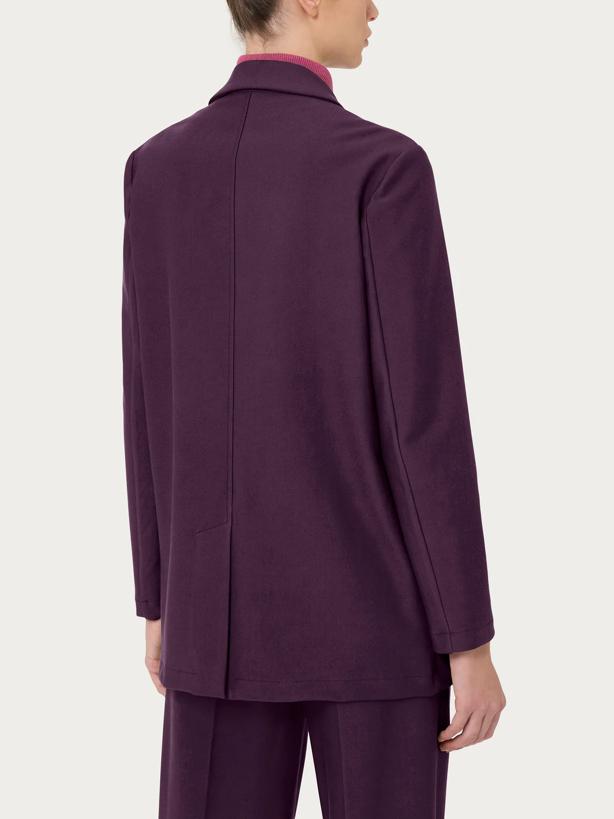 Blazer over destrutturato in tessuto compact- RAGNO - immagine 2