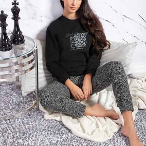 Pigiama Girocollo M/L Jacquard - Q.BO'