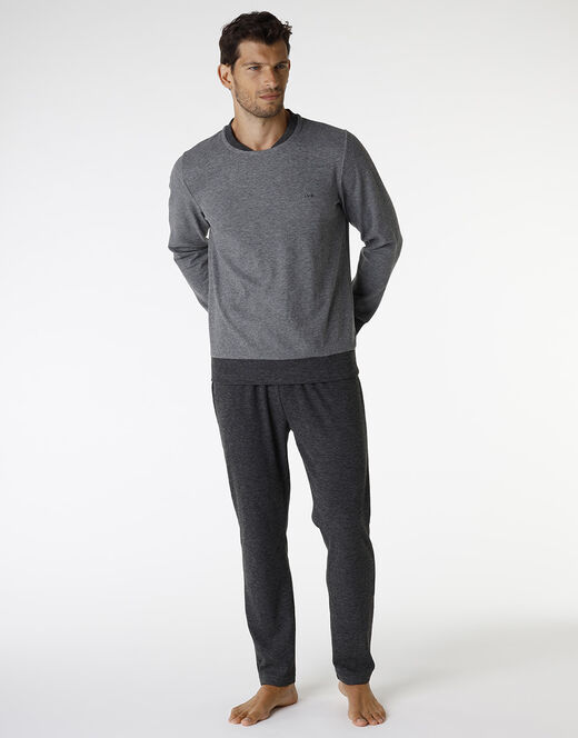 Pigiama lungo in interlock-Uomo-Lovable