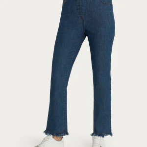 JEANS SFRANGIATO DRITTO CON TASCHE-RAGNO