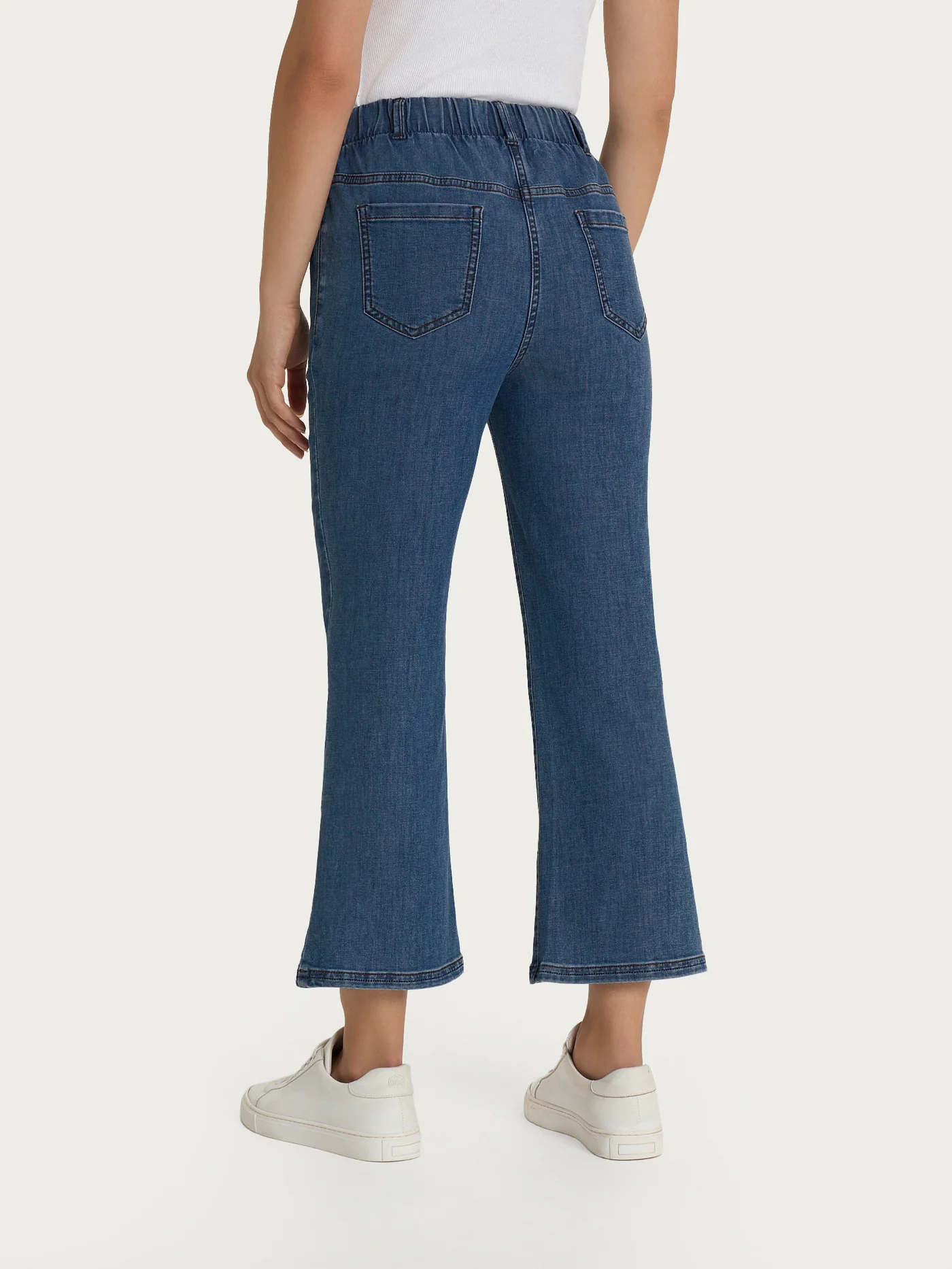 JEANS FLARE ALLA CAVIGLIA CON TASCHE - RAGNO - immagine 3