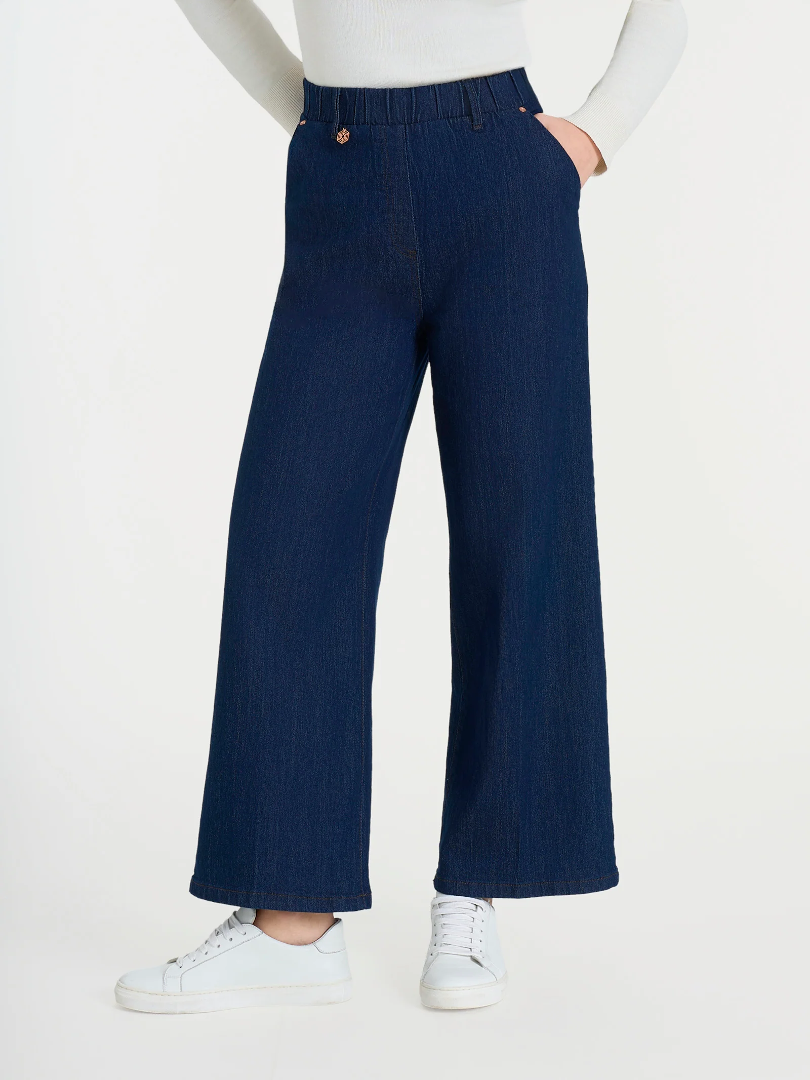 JEANS AMPIO ALLA CAVIGLIA-RAGNO