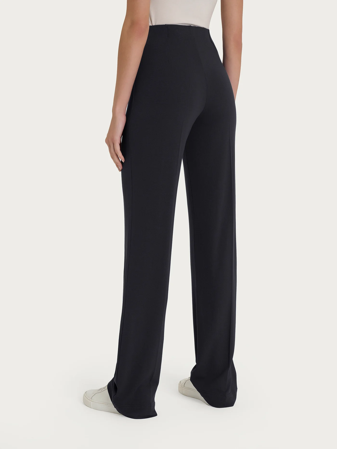 PANTALONE AMPIO IN JERSEY DI VISCOSA CREPE-RAGNO - immagine 2