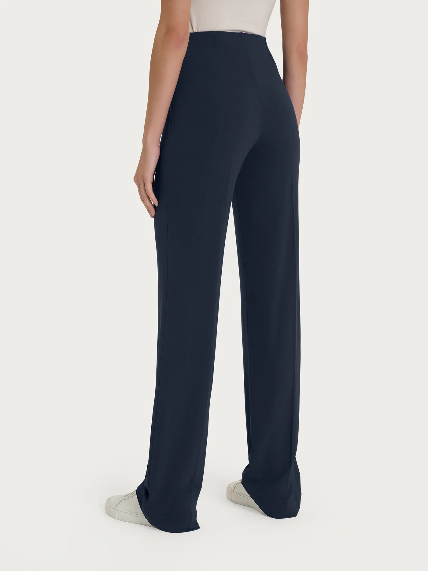 PANTALONE AMPIO IN JERSEY DI VISCOSA CREPE-RAGNO - immagine 5