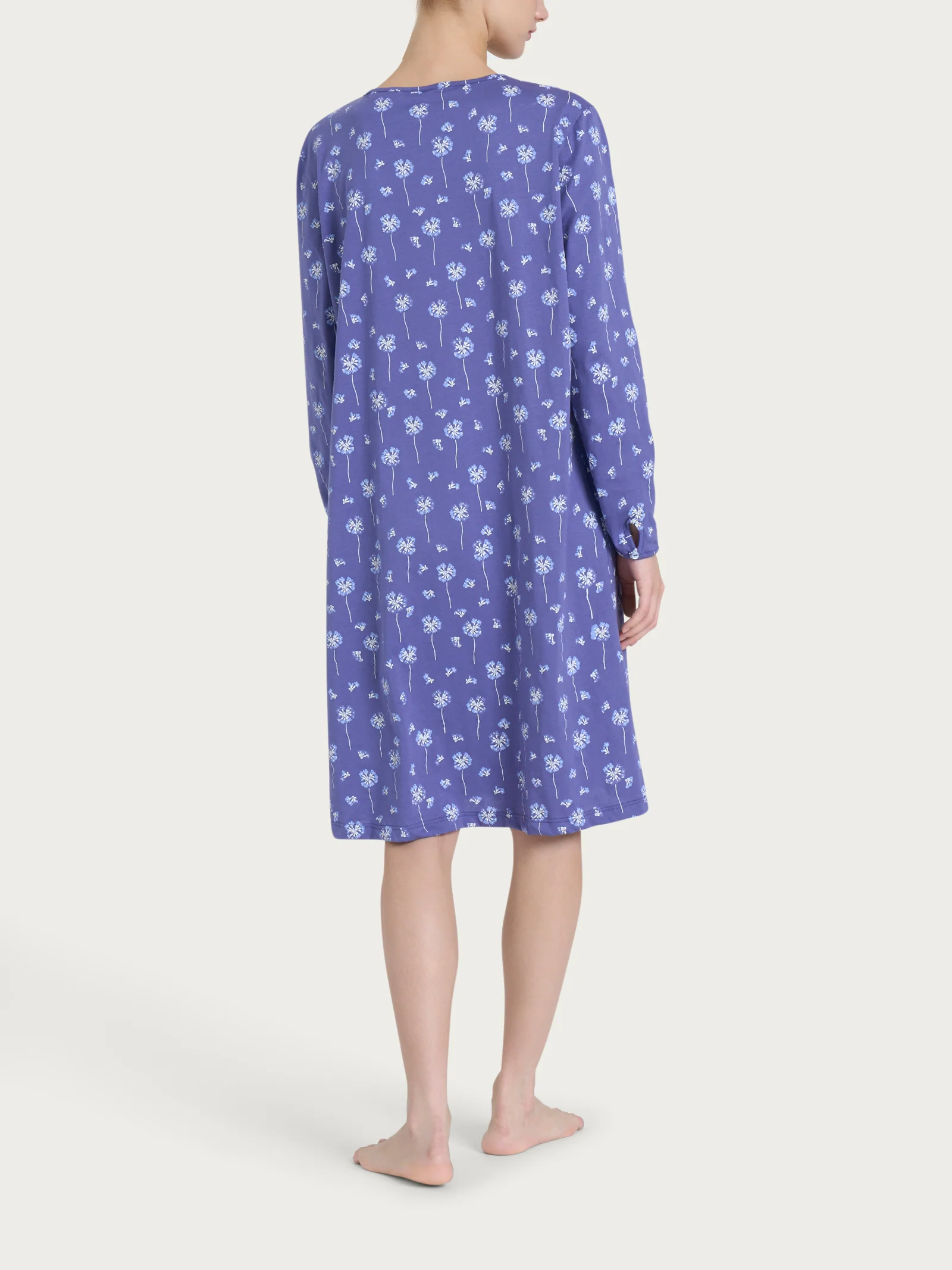 CAMICIA DA NOTTE APERTA M/L-RAGNO - immagine 2