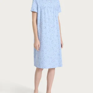CAMICIA DA NOTTE APERTA M/C-RAGNO