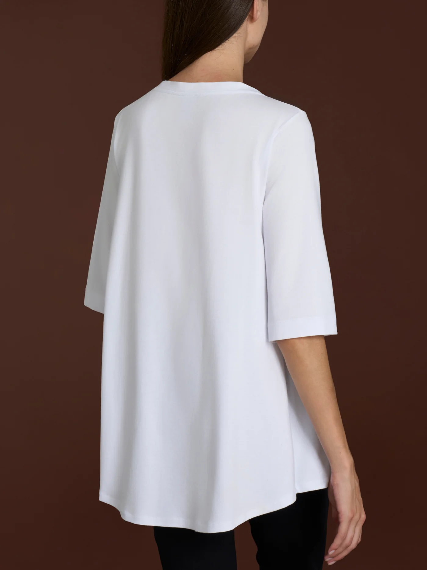 MAGLIETTA CON MANICA 3/4 in COTONE-RAGNO - immagine 2