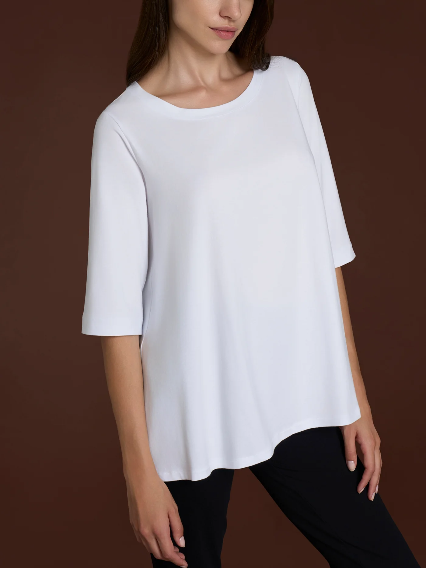 MAGLIETTA CON MANICA 3/4 in COTONE-RAGNO