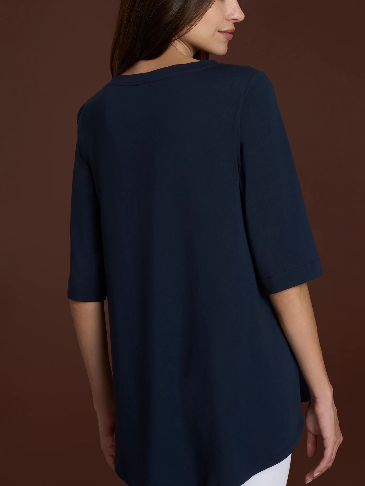 MAGLIETTA CON MANICA 3/4 in COTONE-RAGNO - immagine 5