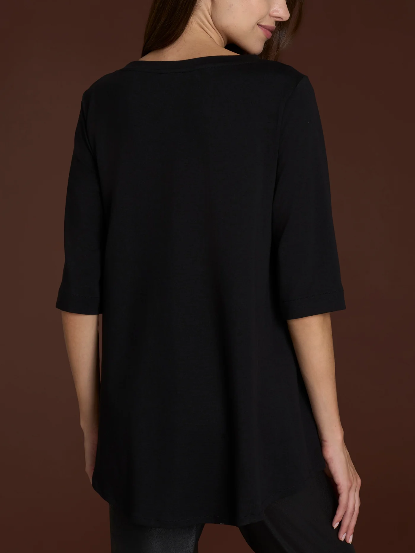 MAGLIETTA CON MANICA 3/4 in COTONE-RAGNO - immagine 8