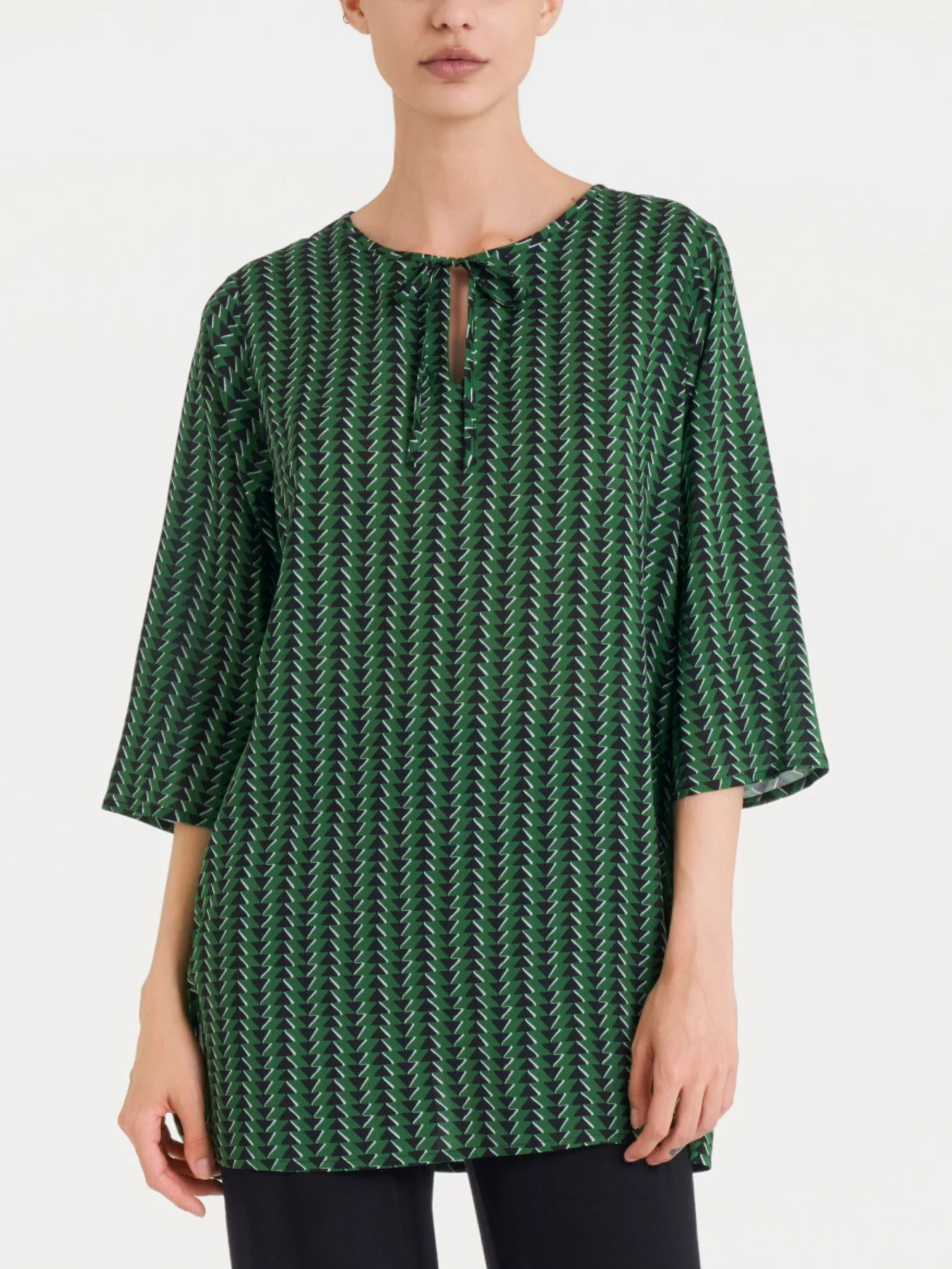 BLUSA LUNGA CON MANICA 3/4-RAGNO