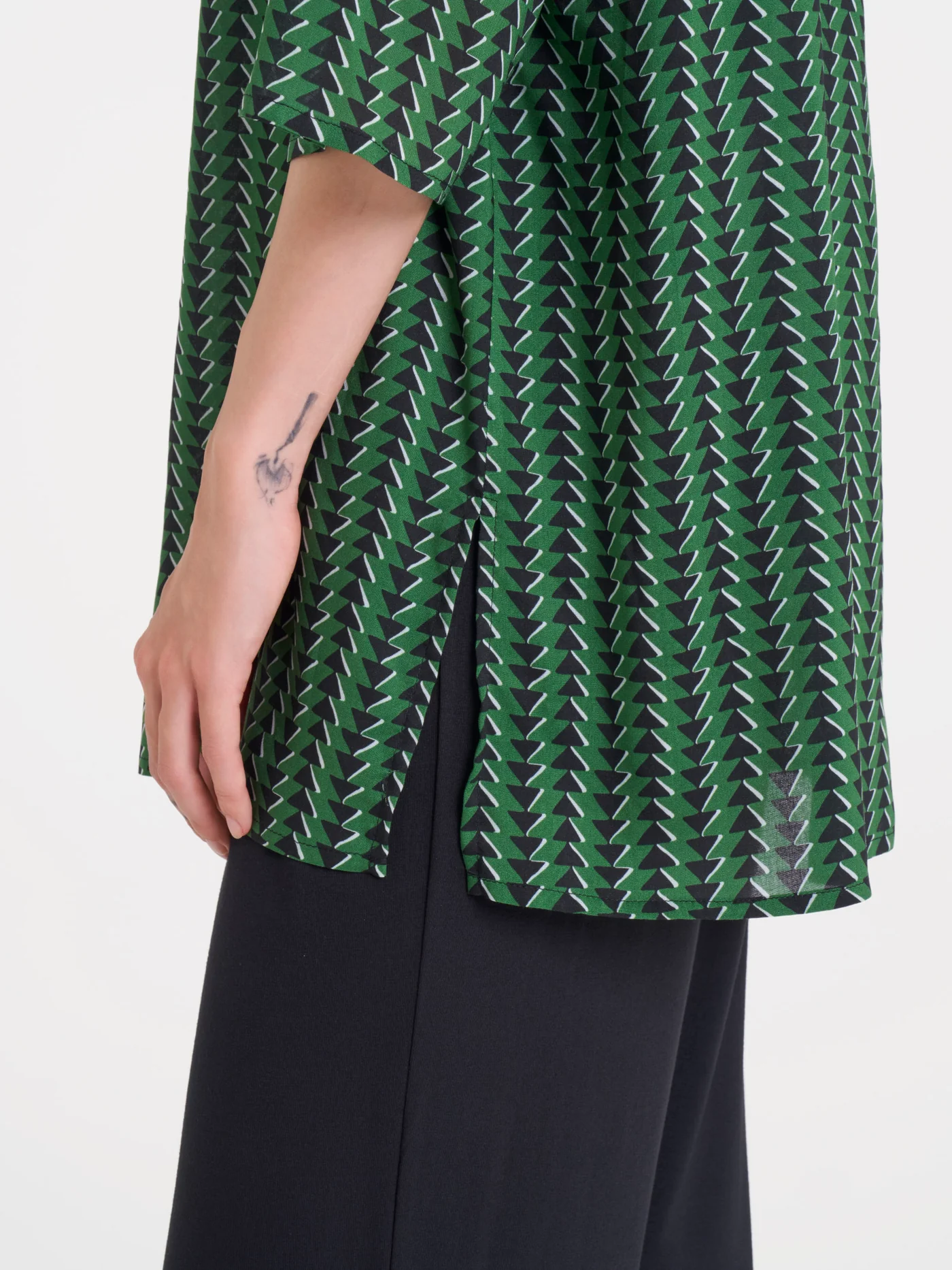 BLUSA LUNGA CON MANICA 3/4-RAGNO - immagine 3