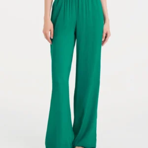 PANTALONE LARGO CON ARRICCIATURA-RAGNO