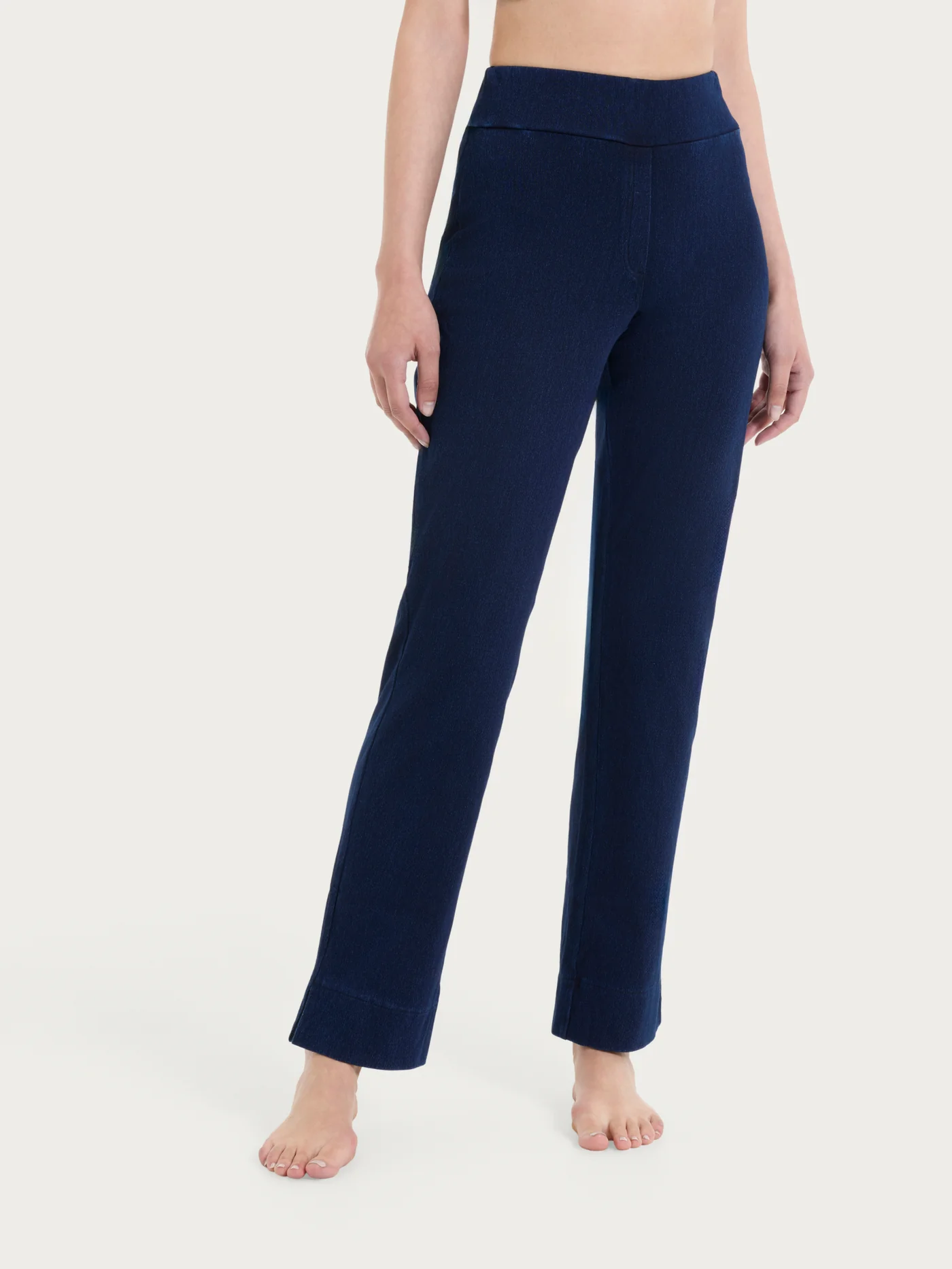 LEGGINGS DI JEANS A GAMBA DRITTA-RAGNO