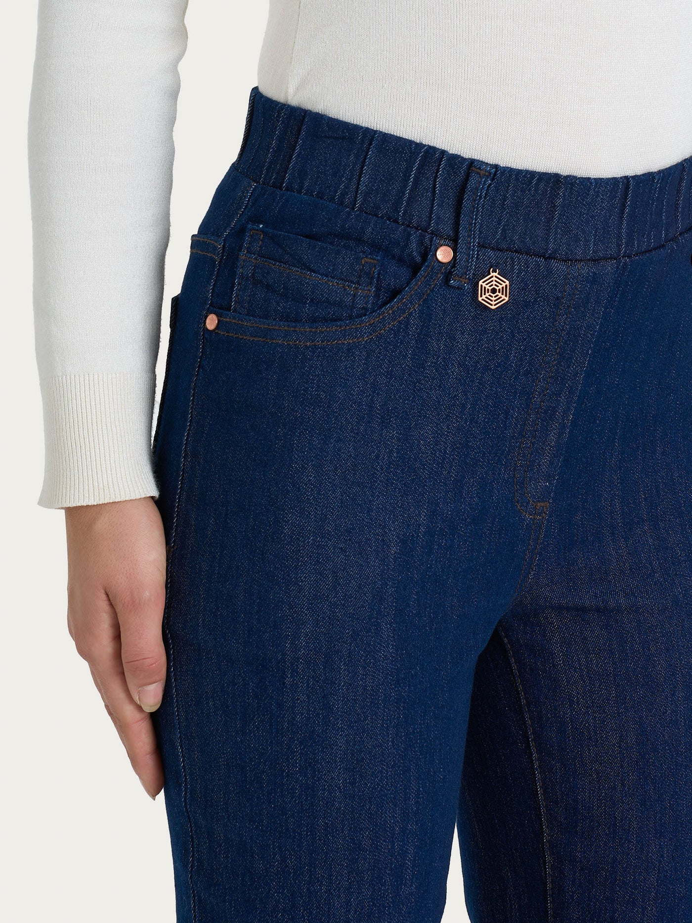 Jeans Flare scampanato sul fondo-Ragno (mis.2-7) - immagine 3