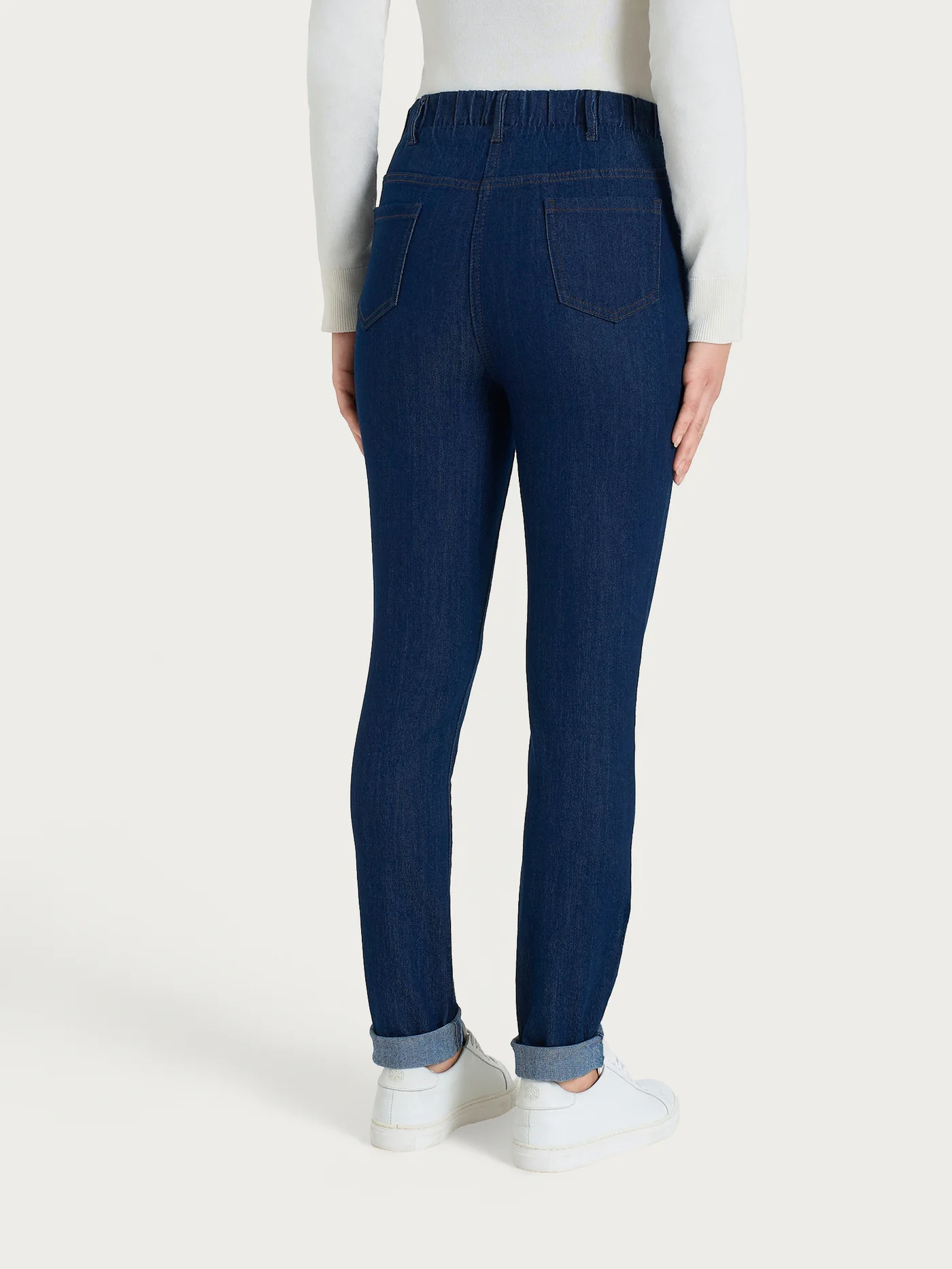 JEANS A 5 TASCHE STRETTO ALLA CAVIGLIA-RAGNO ( mis.2-7) - immagine 2