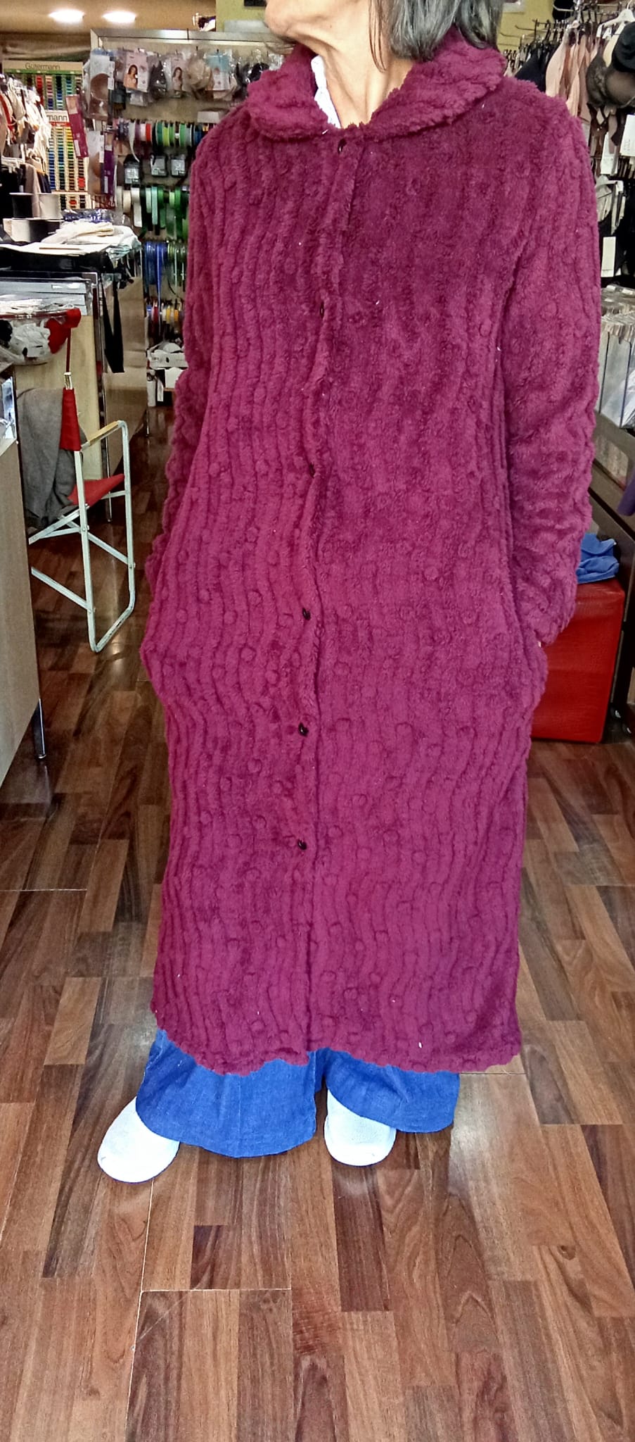 VESTAGLIA DA DONNA LUNGA-BELTY(mis.S M L XL XXL)