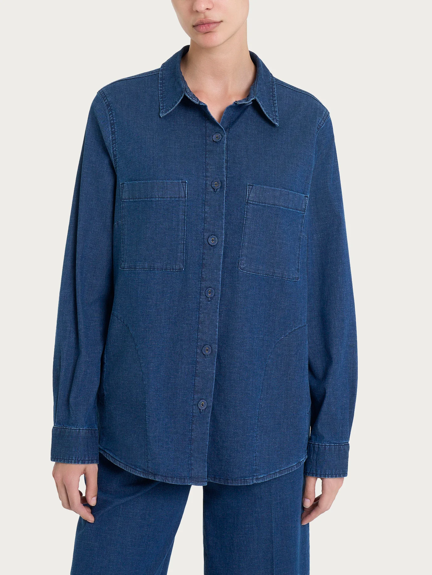 CAMICIA DI JEANS-RAGNO(44/48)