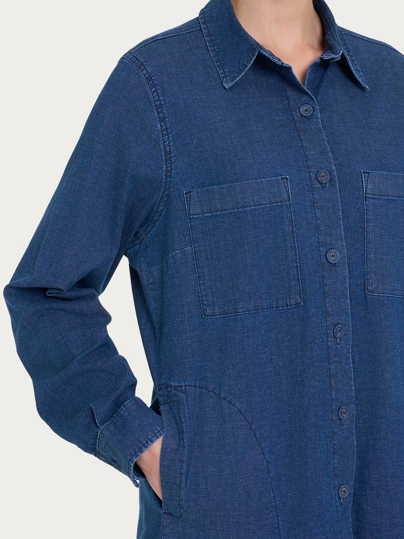 CAMICIA DI JEANS-RAGNO(44/48) - immagine 3