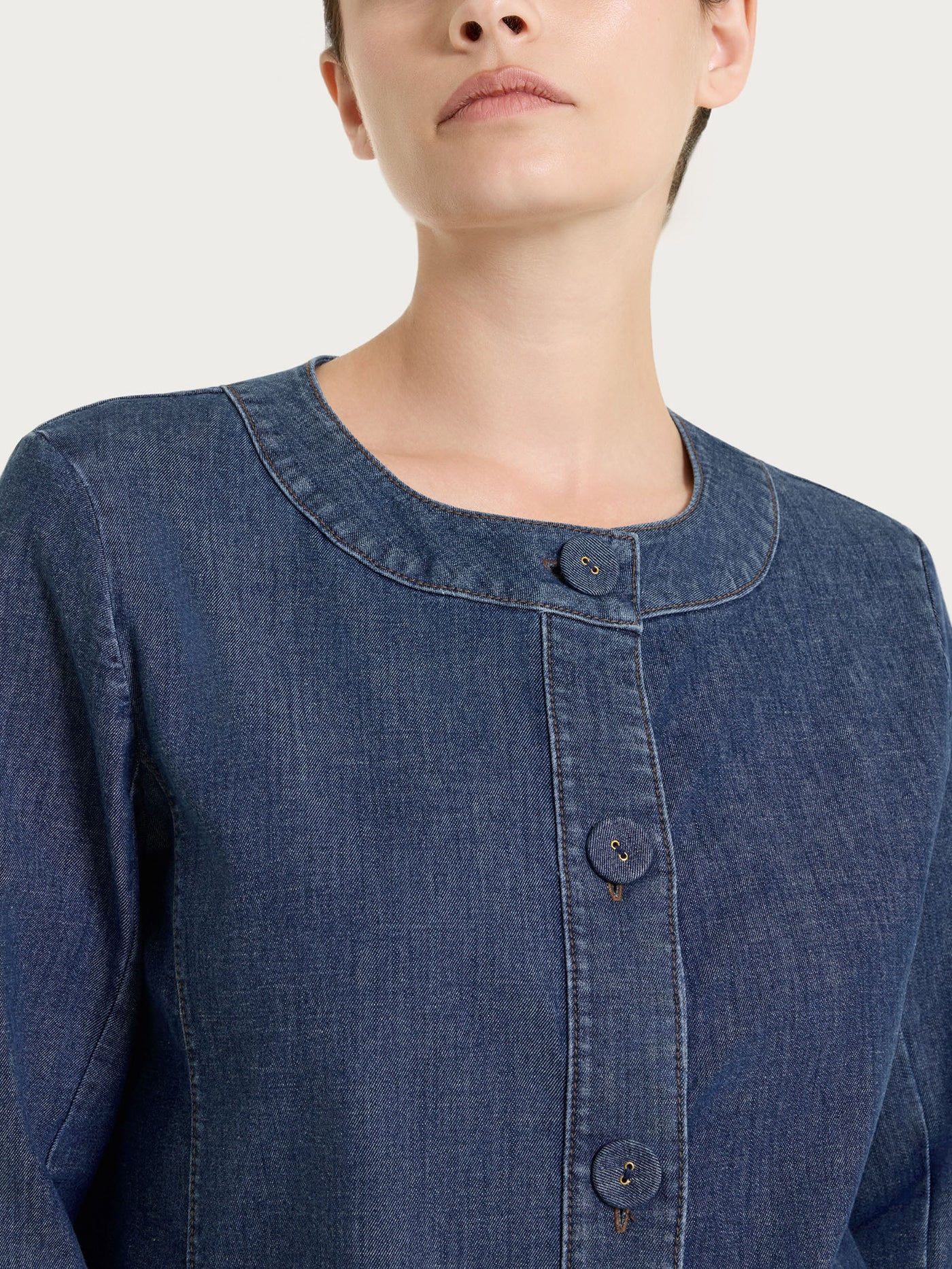 GIACCA DI JEANS MANICA3/4-RAGNO(44/48) - immagine 3