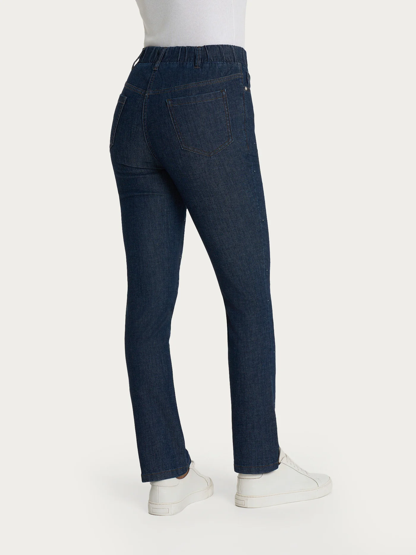 JEANS DRITTO CON TASCHE E STRASS-RAGNO(42/52) - immagine 5