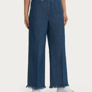 JEANS SFRANGIATO AMPIO ALLA CAVIGLIA(tg.42-52)-RAGNO