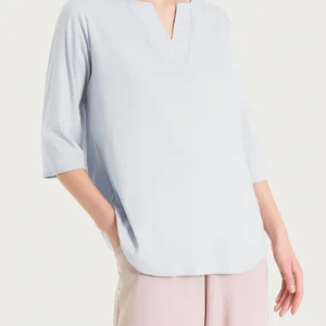 BLUSA CON SCOLLO A V E MANICA 3/4(42/48)-RAGNO